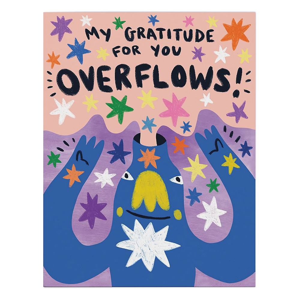 Gratitude Overflows Thank You Card - Image 2