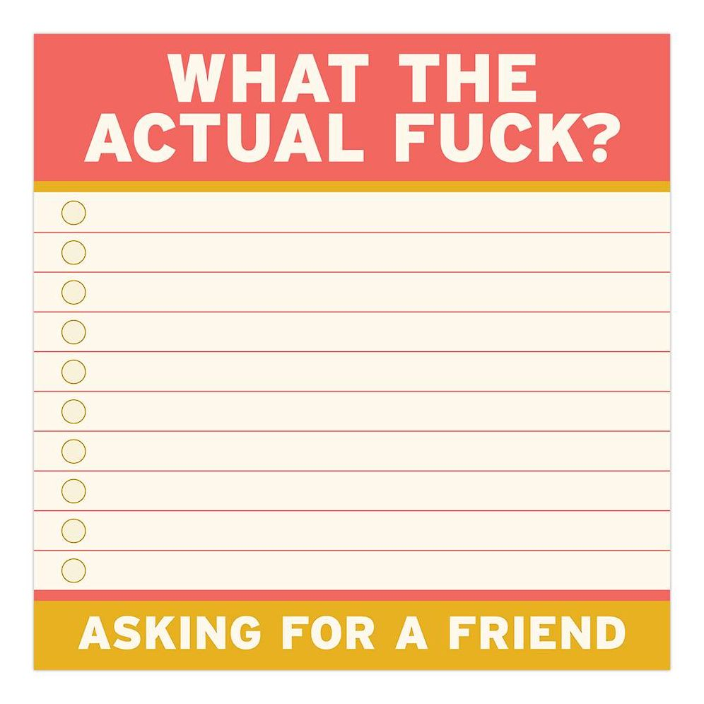Alternative view of Actual Fuck Large Sticky Notes