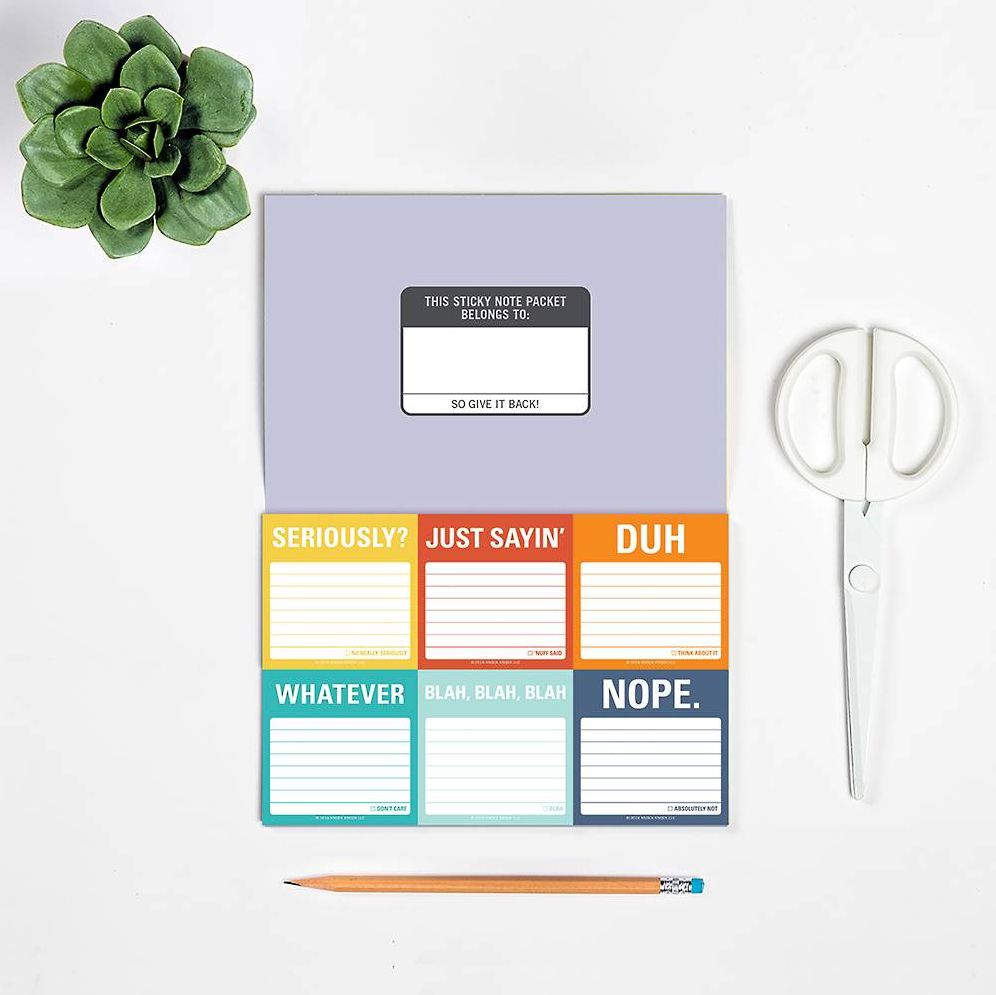 Alternative view of Tell It Like It Is Sticky Notes Set