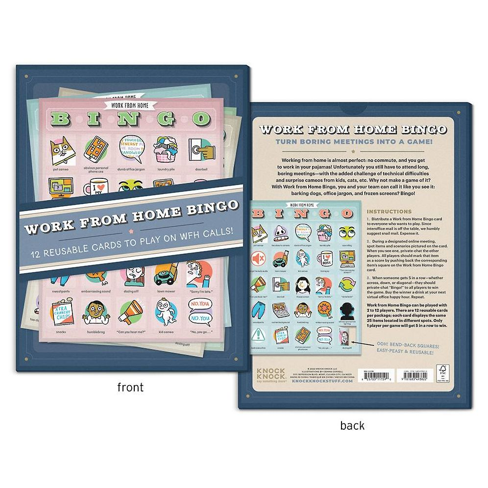 Alternative view of Work-From-Home Bingo Set