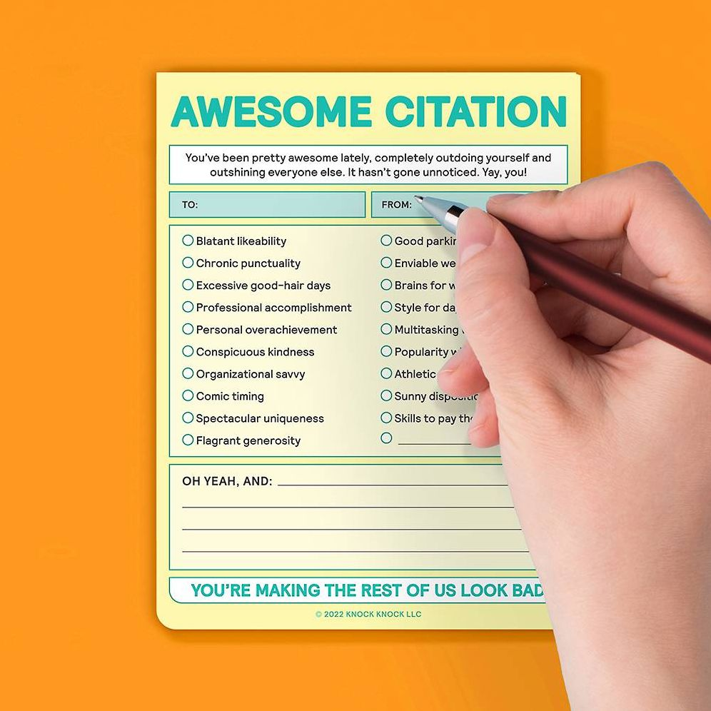 Awesome Citation Pad Knock Knock Nifty Notes - Image 4