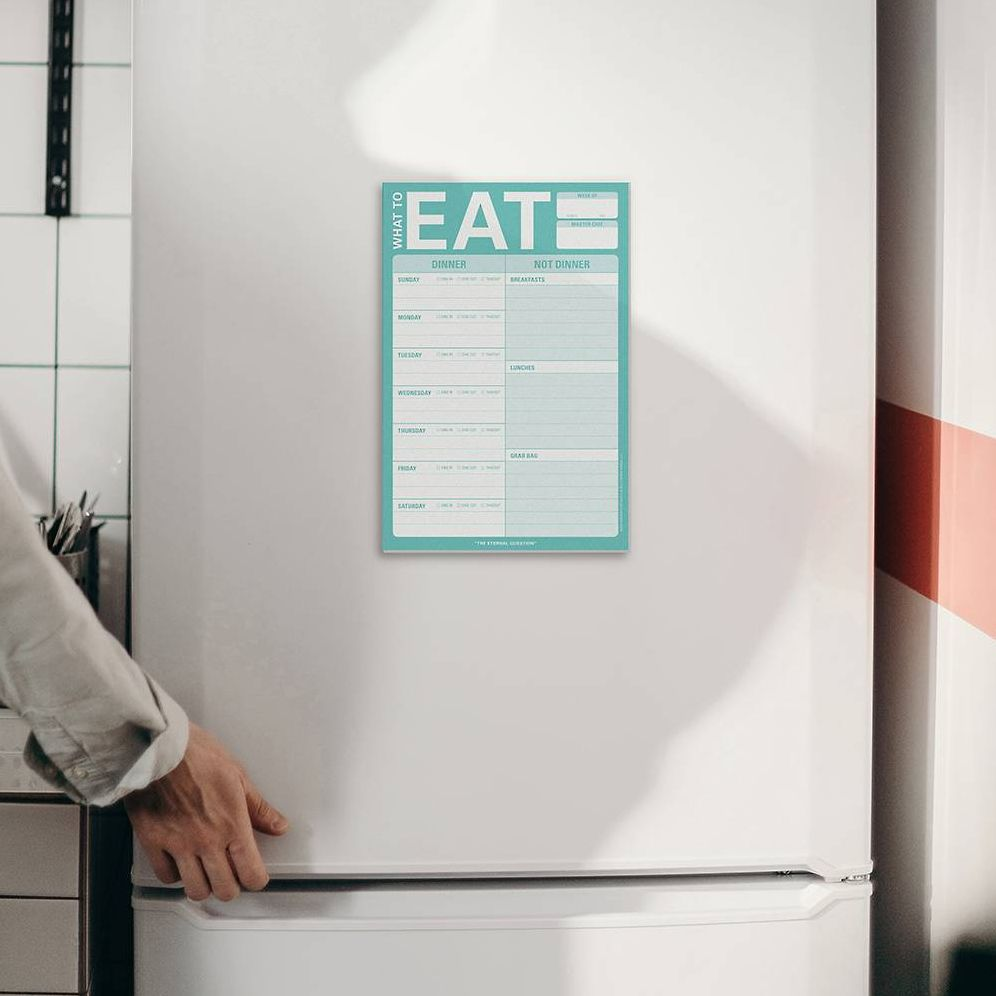 Alternative view of What to Eat Knock Knock Pad with Magnet (Mint Green)