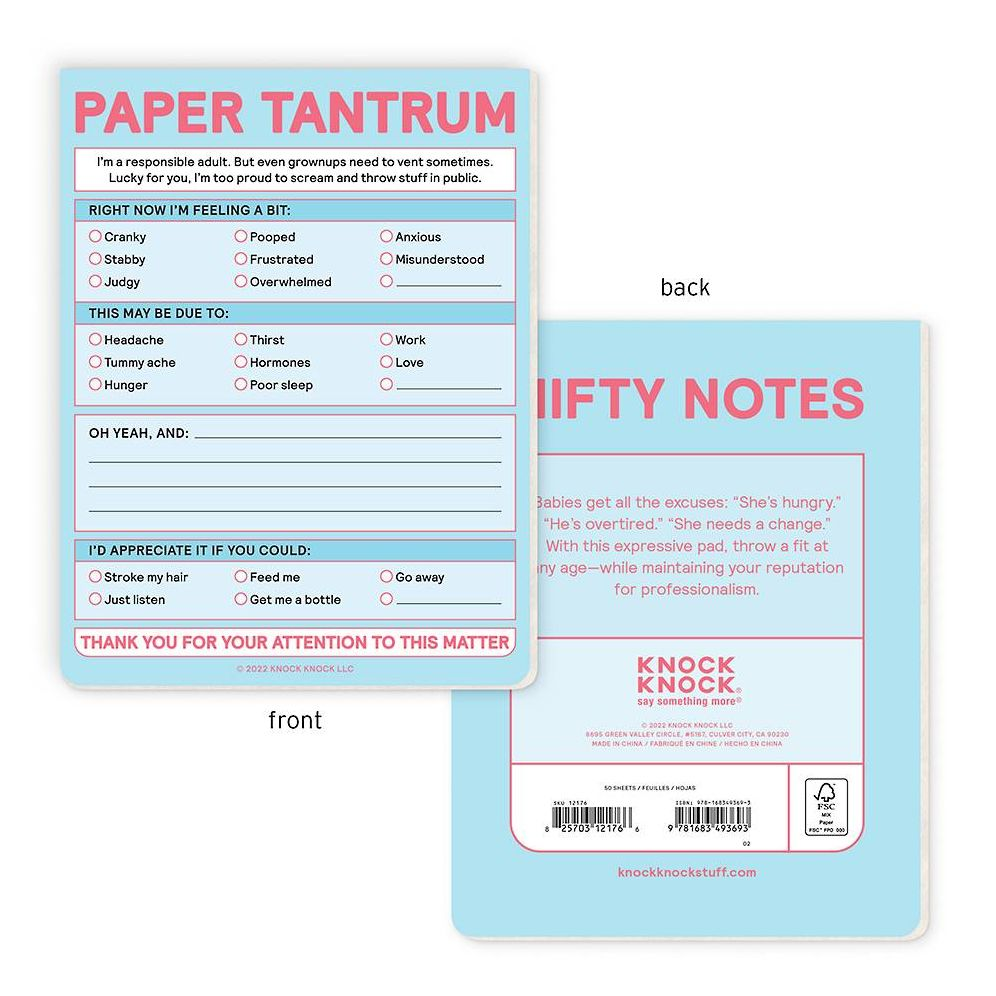 Paper Tantrum Pad Knock Knock Nifty Notes - Image 10