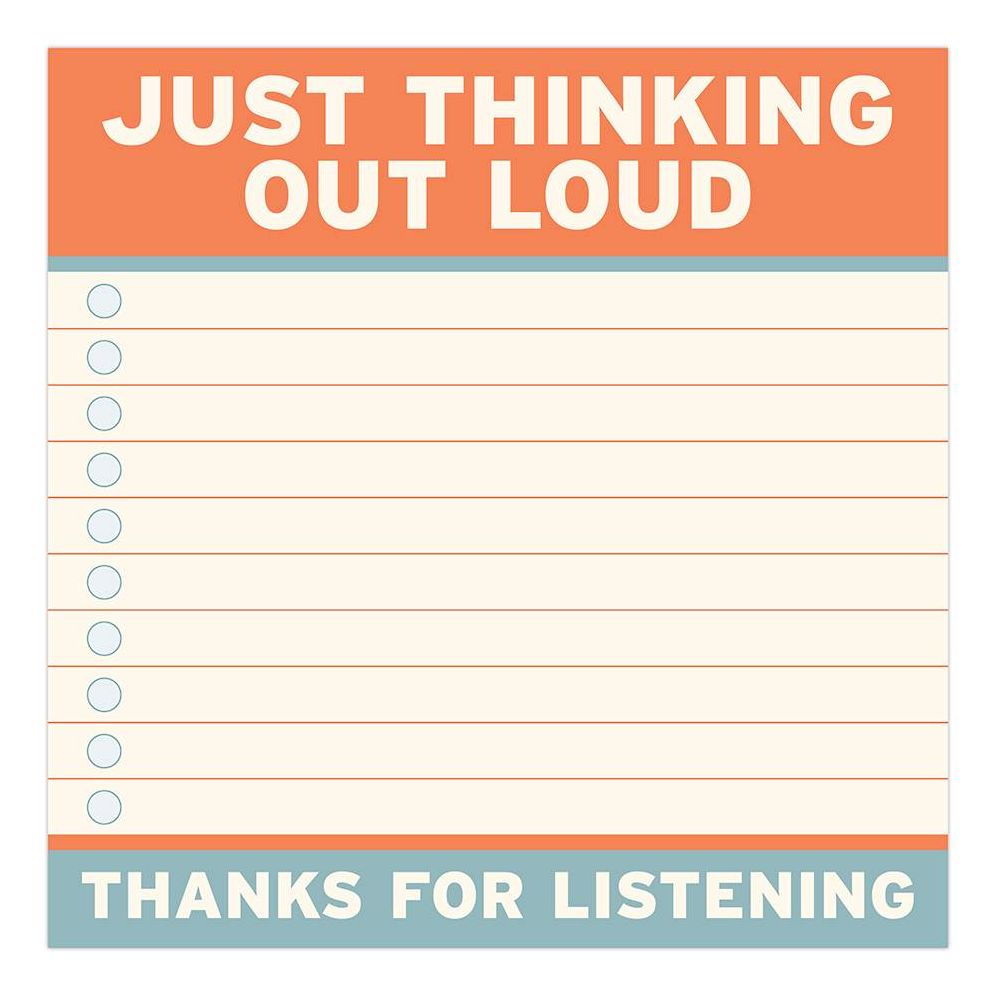 Alternative view of Thinking Out Loud Large Sticky Notes