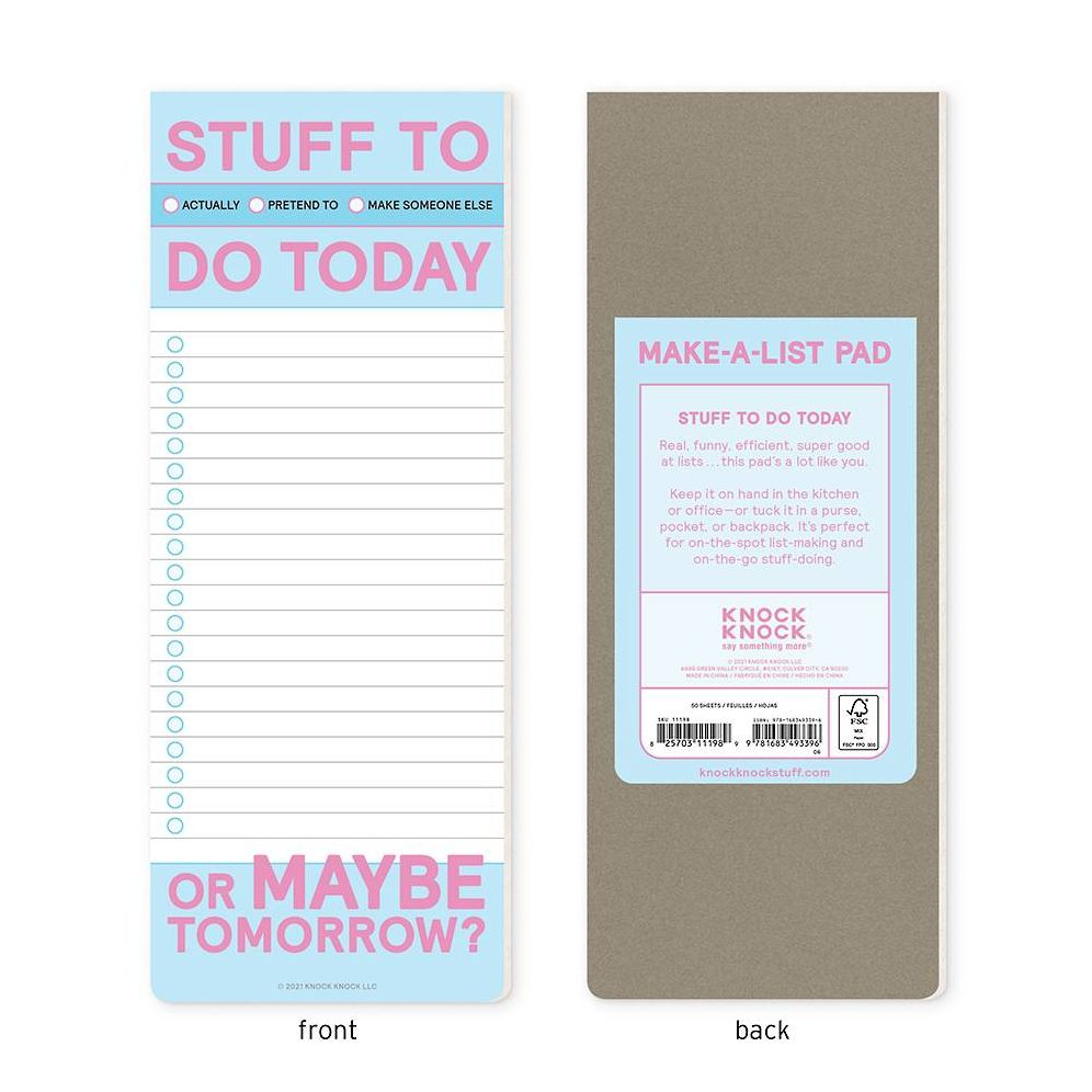 Stuff to Do Today Make-a-List Pad - Image 5