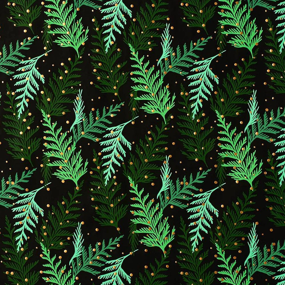 Holiday Cedar Branches Stone Wrapping Paper - Image 2