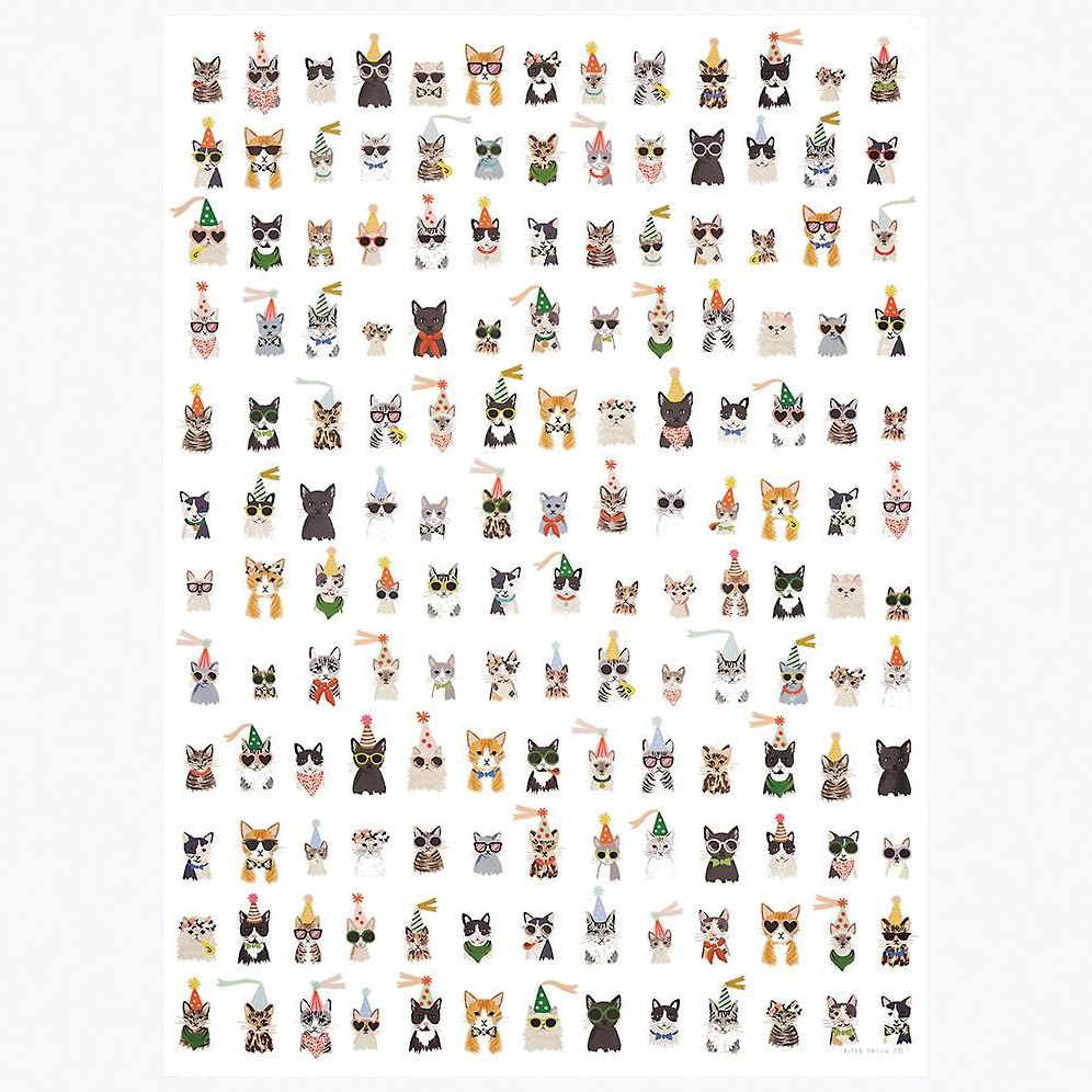 Alternative view of Party Cats Flat Wrap