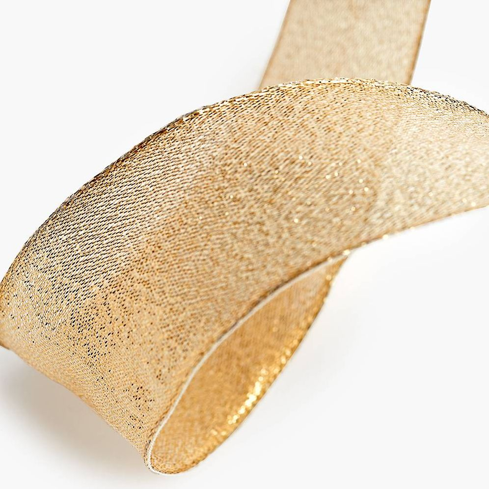 Alternative view of Sacramento Gold Metallic 1.5" width. 10 YD