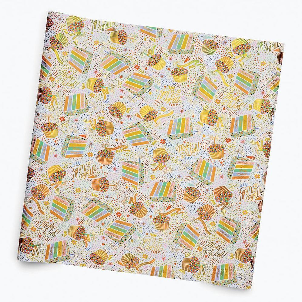 Alternative view of Birthday Cake Wrapping Paper