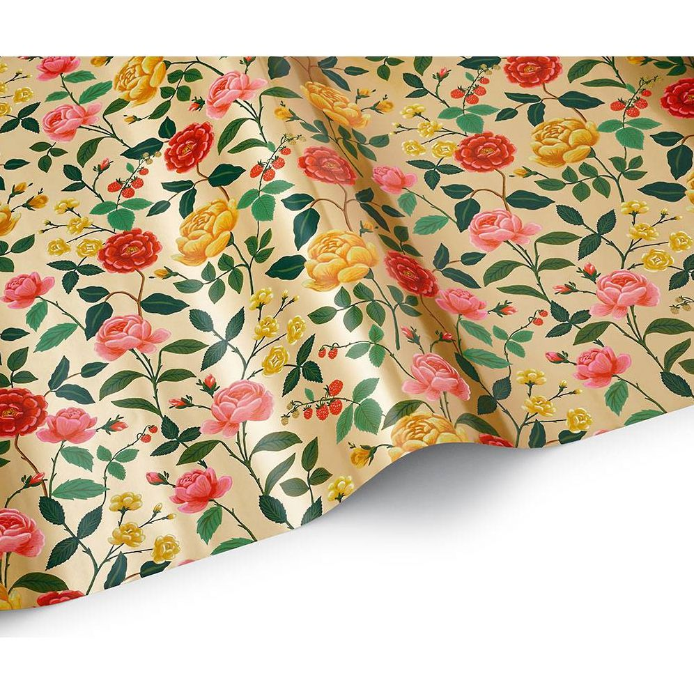 Alternative view of Rifle Paper Co. Roses Wrapping Paper