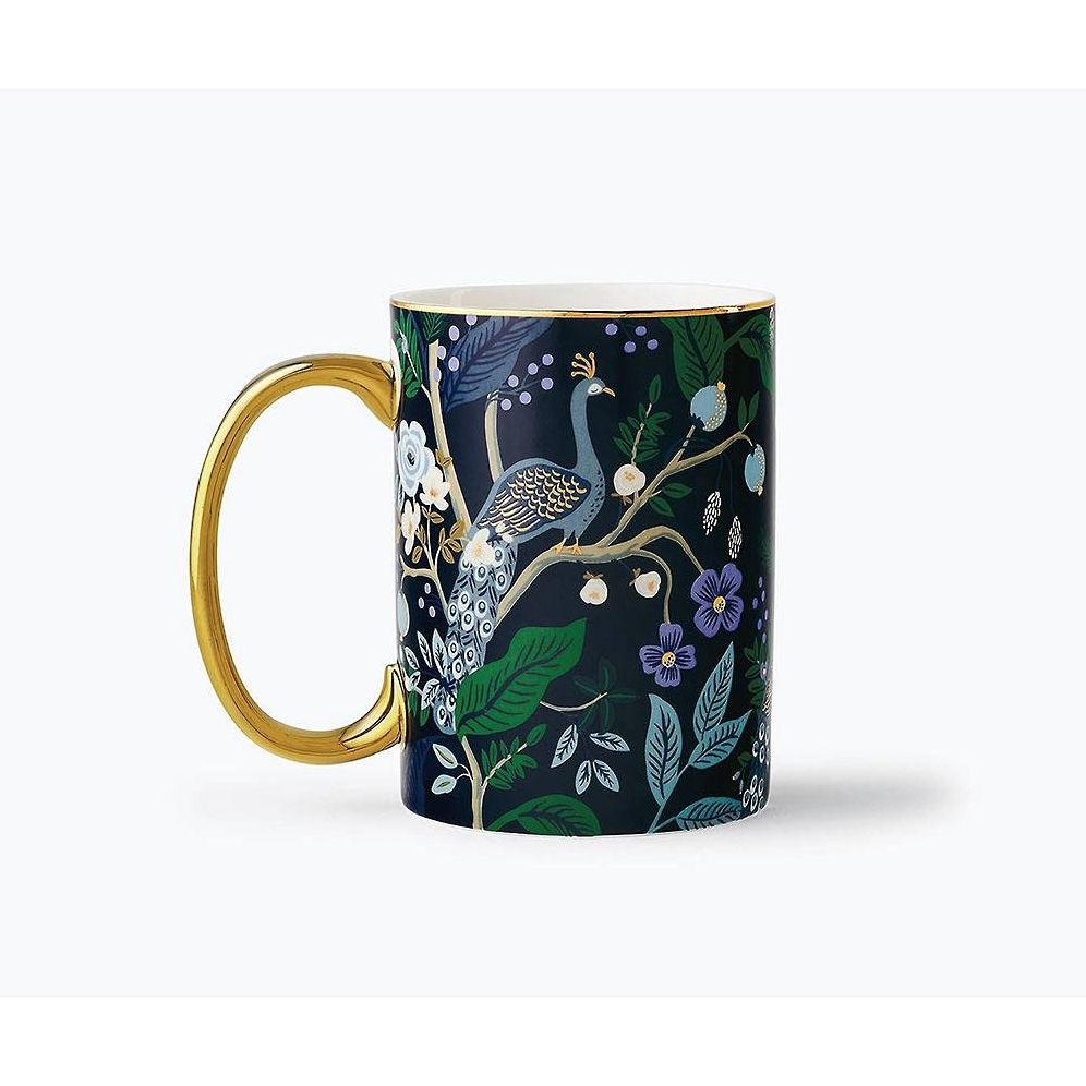 Alternative view of Rifle Paper Co. Peacock Porcelain Mug