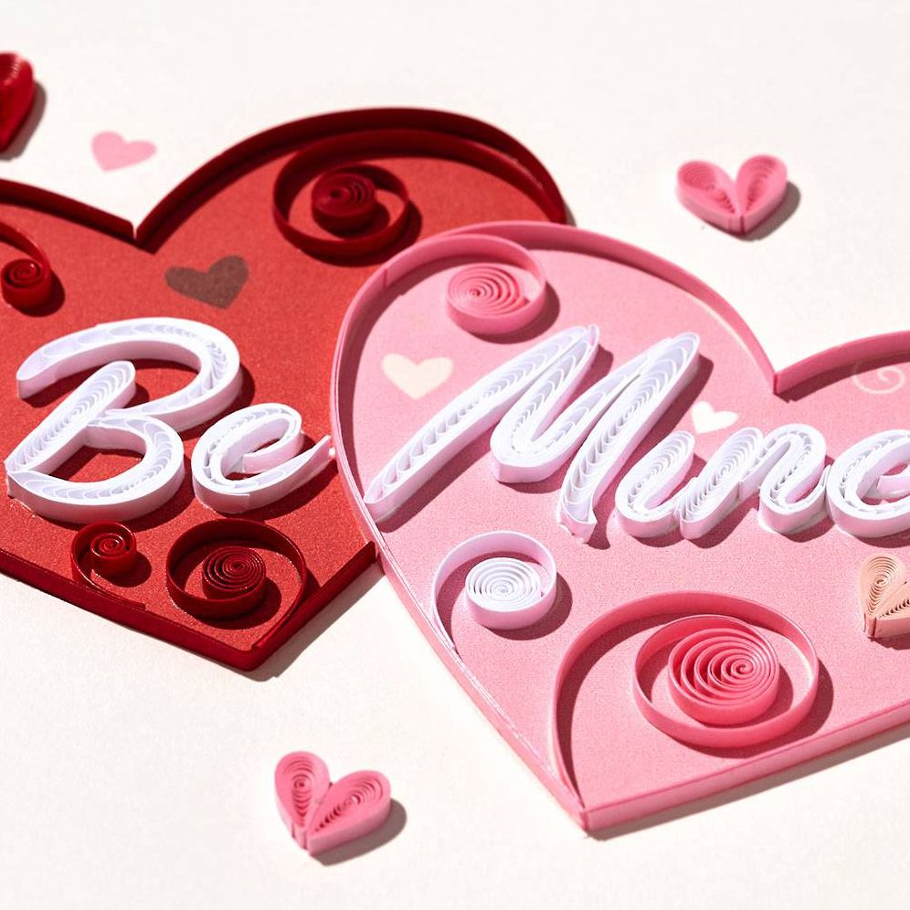 Alternative view of Quilling Be Mine Valentine's Day Card