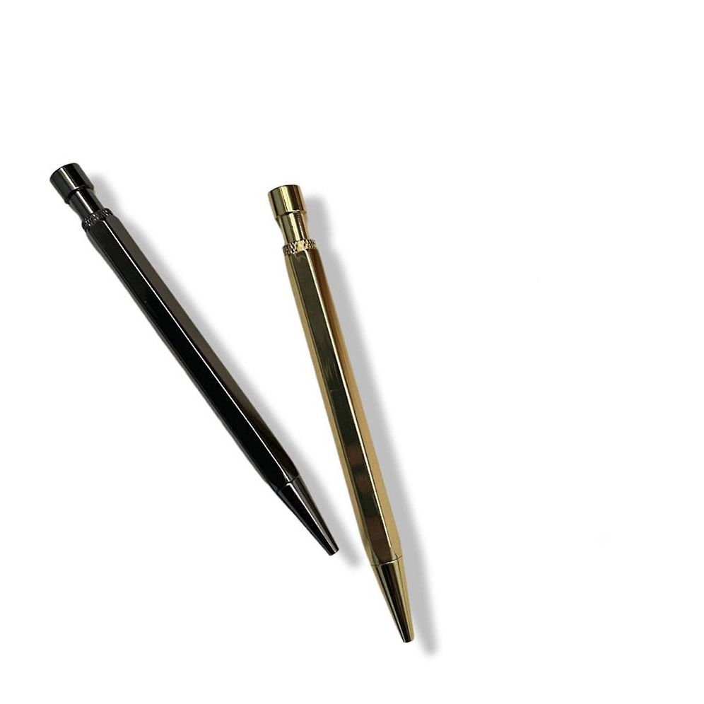 Retractable Gold Brass Pen - Image 4