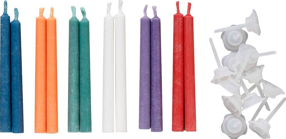 Alternative view of Colored Flame Birthday Candles