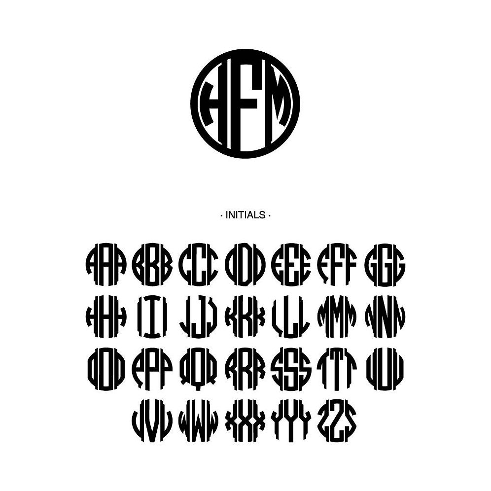 Alternative view of Cool Blue Laser Cut Monogram Skewers