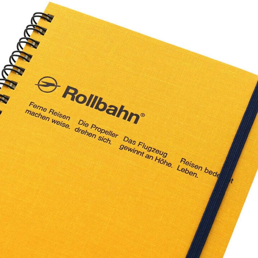 Alternative view of Delfonics Rollbahn Yellow Notebook