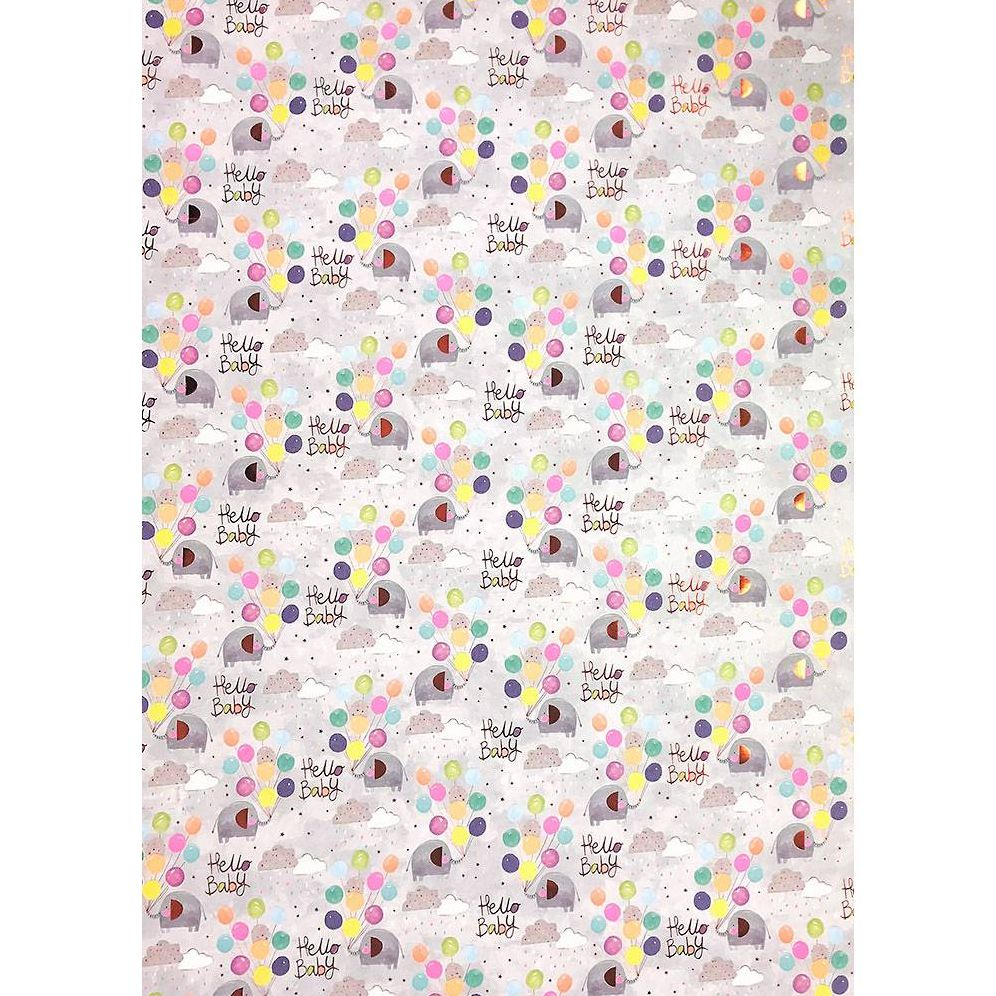 Alternative view of Hello Baby Elephant Flat Wrap