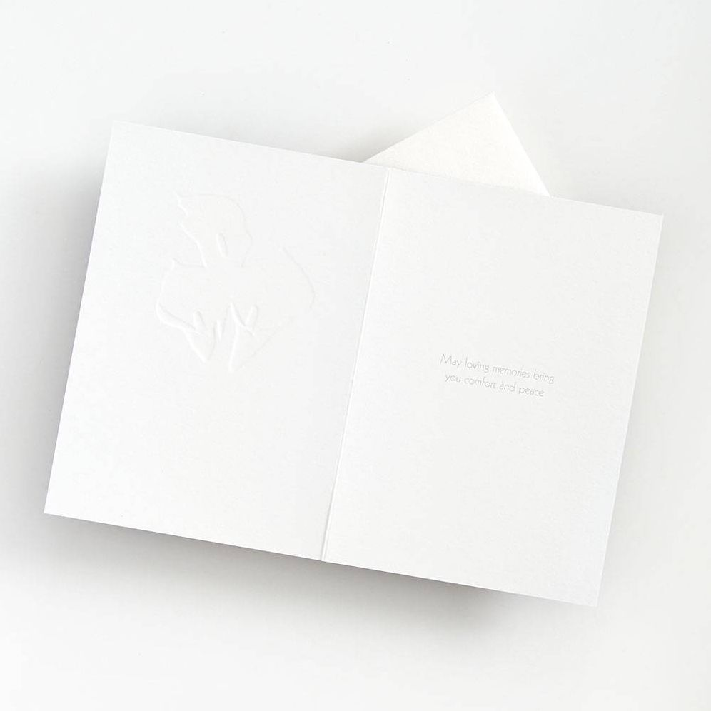 Alternative view of Lillies Sympathy Card