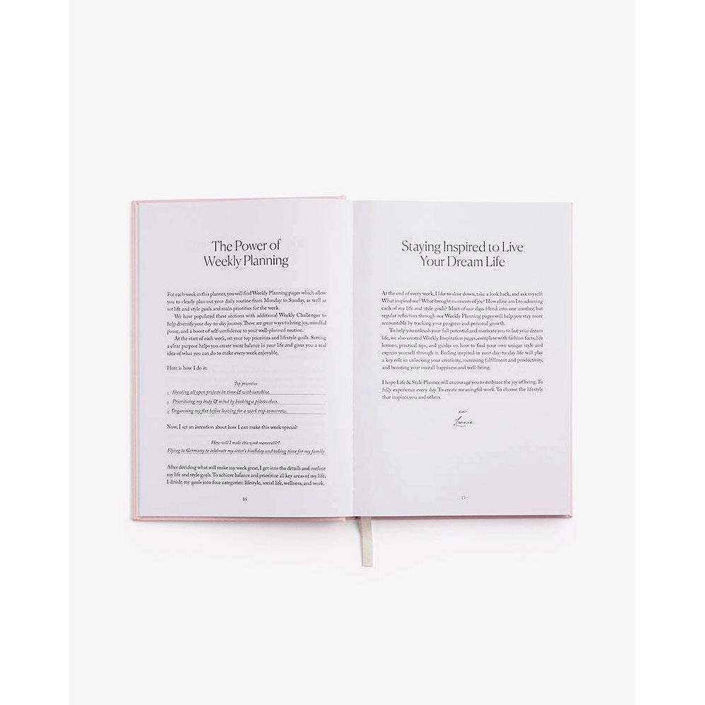 Alternative view of LIFE & STYLE PLANNER PINK