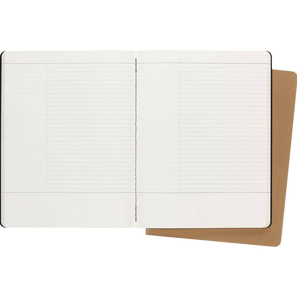 Moleskine Subject Cahier Journal, XL, Black/Kraft Brown (7.5 x 9.75) - Image 2