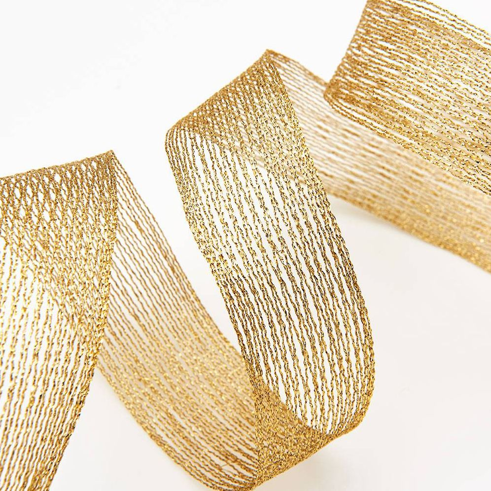 Alternative view of Maze Gold Net Ribbon 1.5" 5 YD