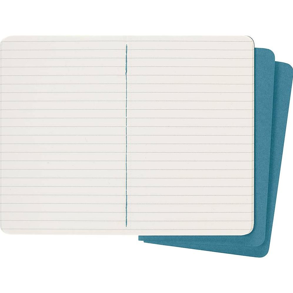 Moleskine Cahier Journal, Pocket, Ruled, Brisk Blue (3.5 x 5.5) - Image 4