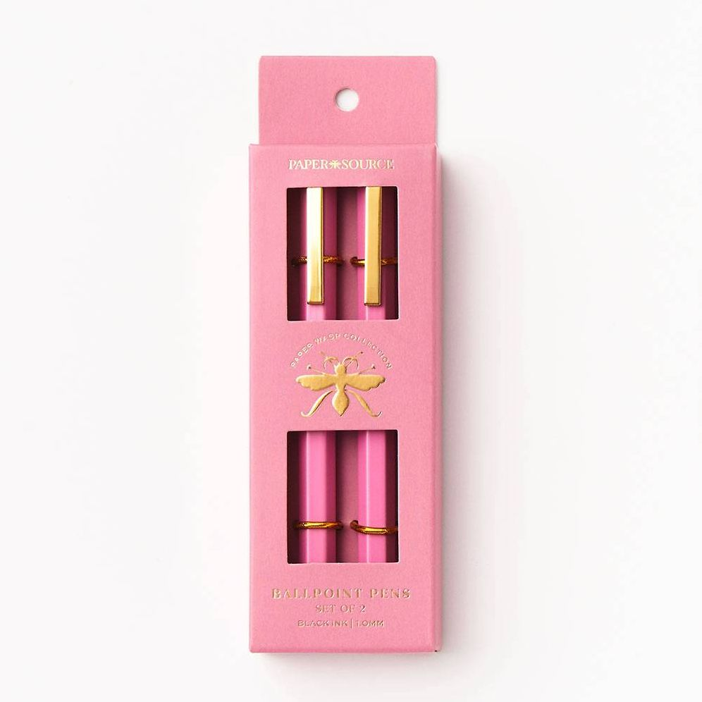 Paper Wasp Pink Ballpoint Pen S/2 - Limited Edition - Image 3