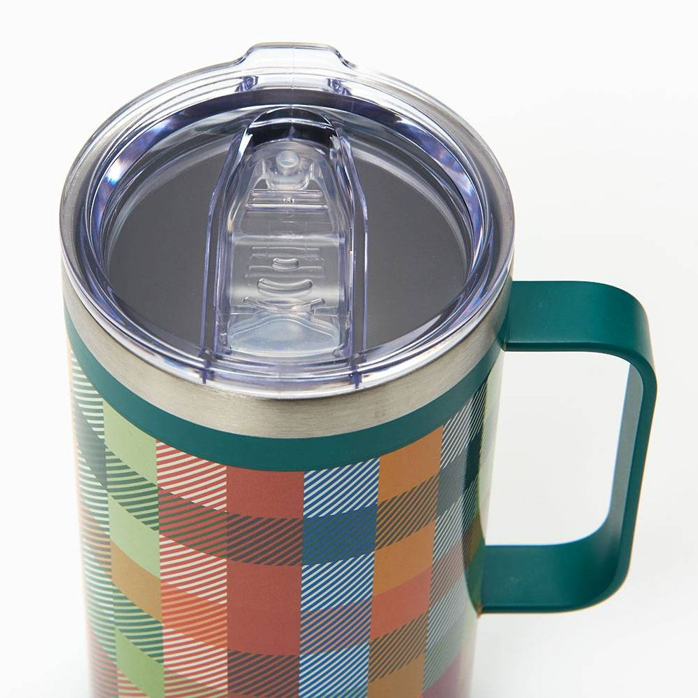 Alternative view of Plaid Travel Mug