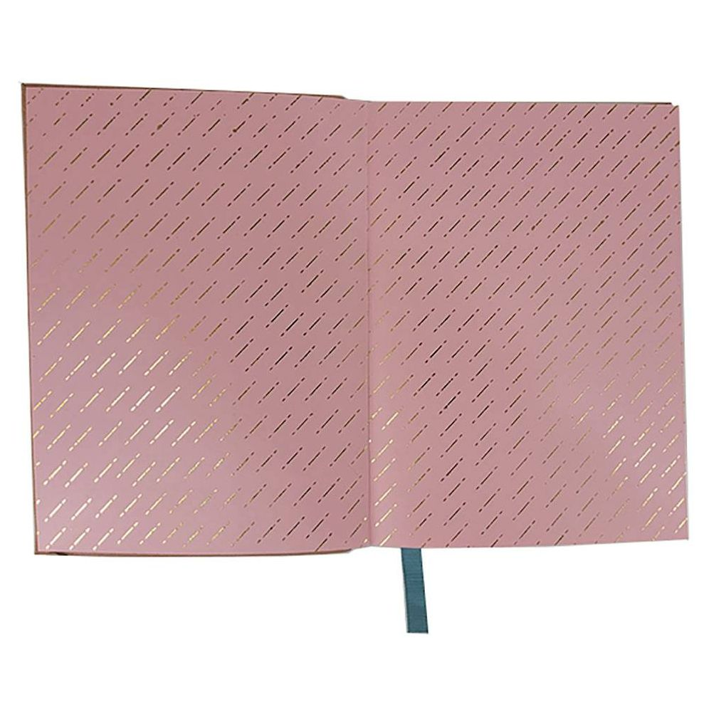 Peach Woven Leather Journal - Image 5