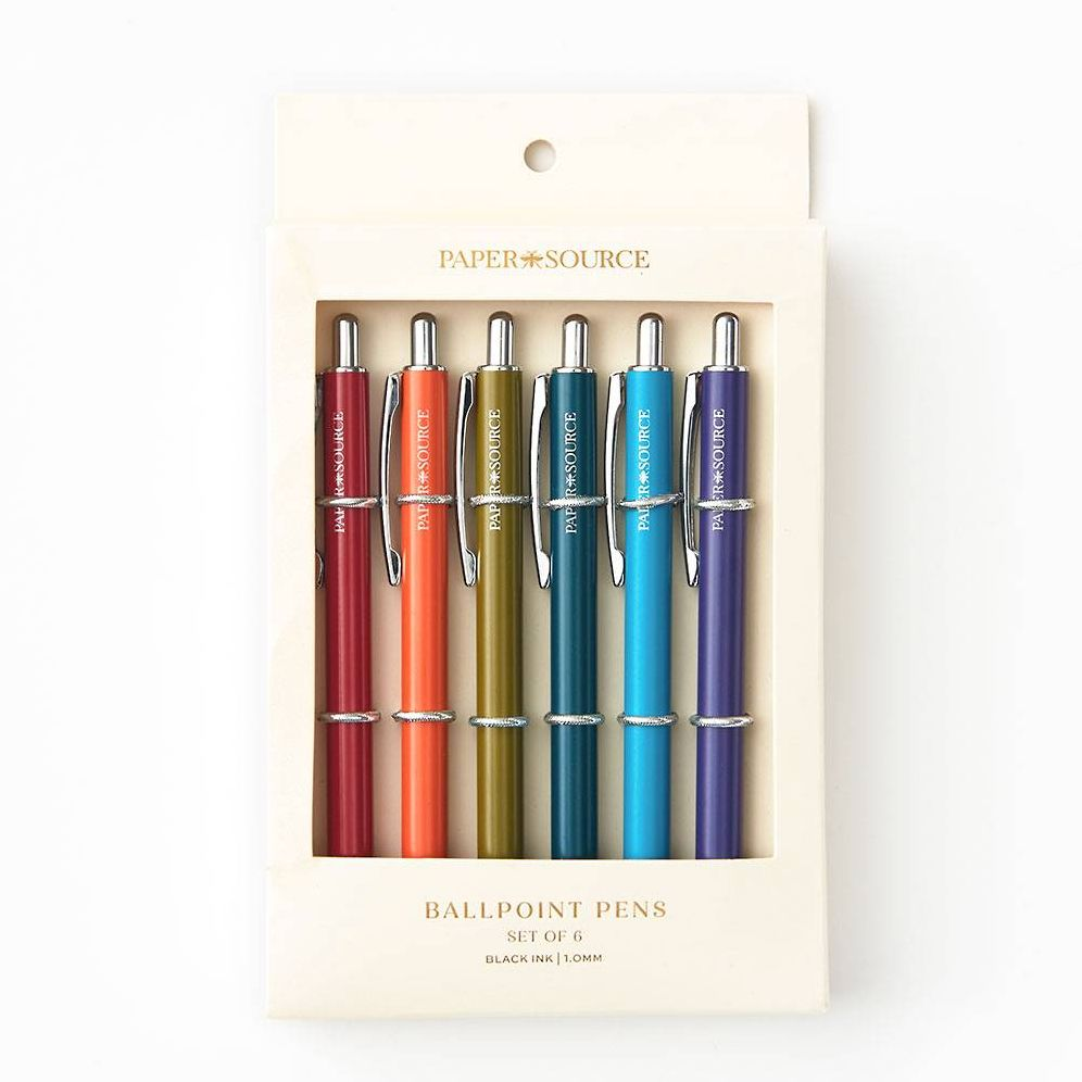 Alternative view of PS Collection Matte Jewel Rounded Ballpoint Pen S/6