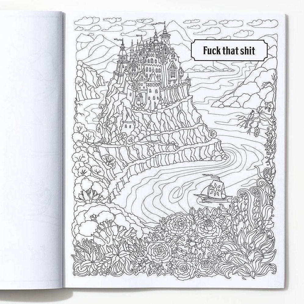 Alternative view of Chill the F*ck Out: A Swear Word Coloring Book