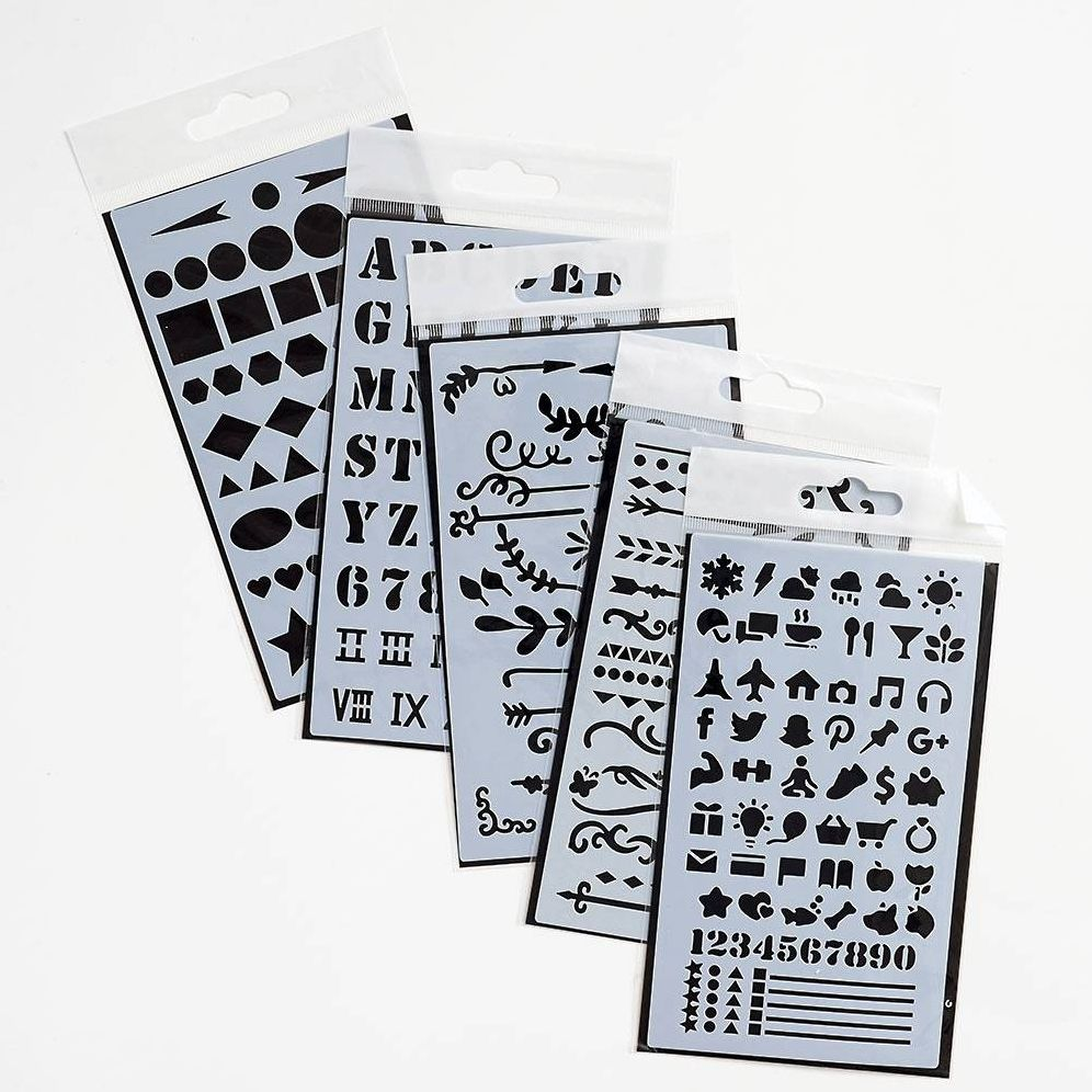 Alternative view of Dotted Journal Stencil Set