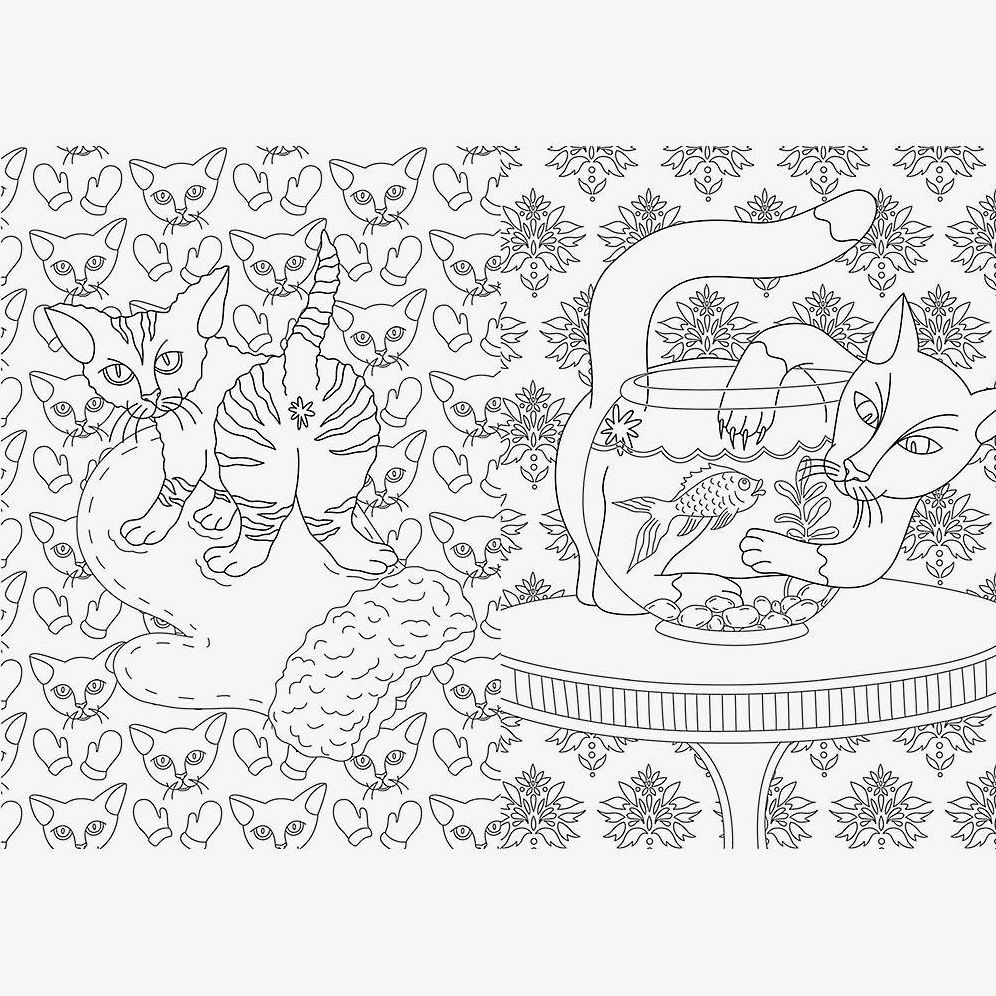 The Cat Butt Coloring and Activity Book: (Adult Coloring Book, Funny Gift for Cat Lovers) - Image 3
