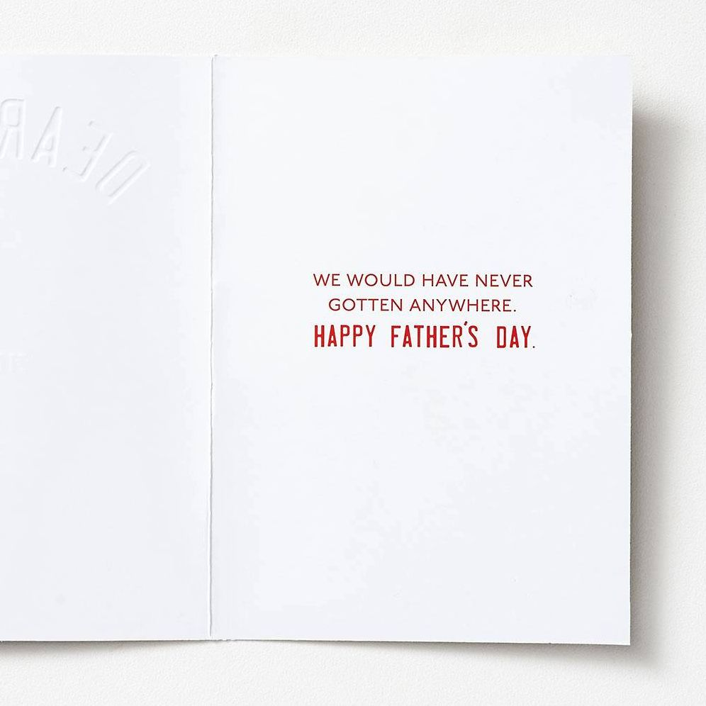 Alternative view of Turning the Car Father's Day Card