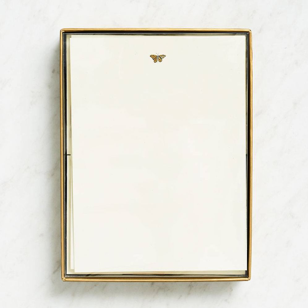 Alternative view of Gold Butterfly Stationery Set