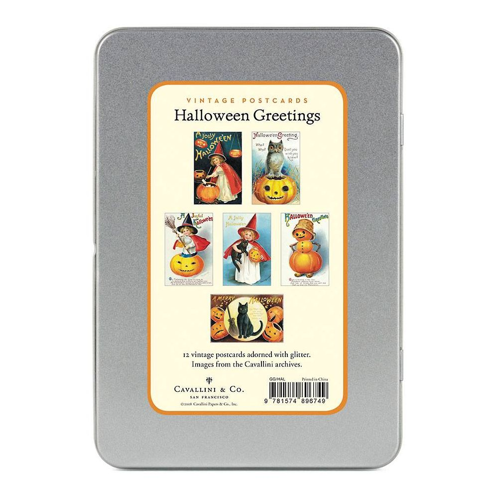 Alternative view of Halloween Glitter Greetings Postcards