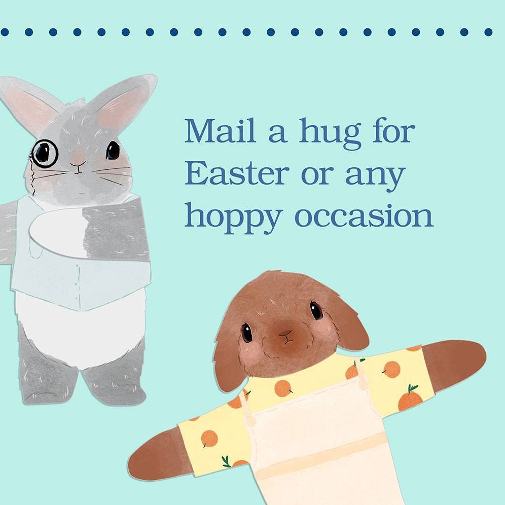 Alternative view of Snuggle Bunnies Notecards