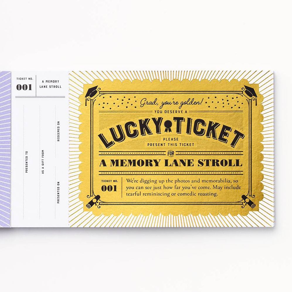 Alternative view of Lucky Tickets for the Graduate: 12 Gift Coupons