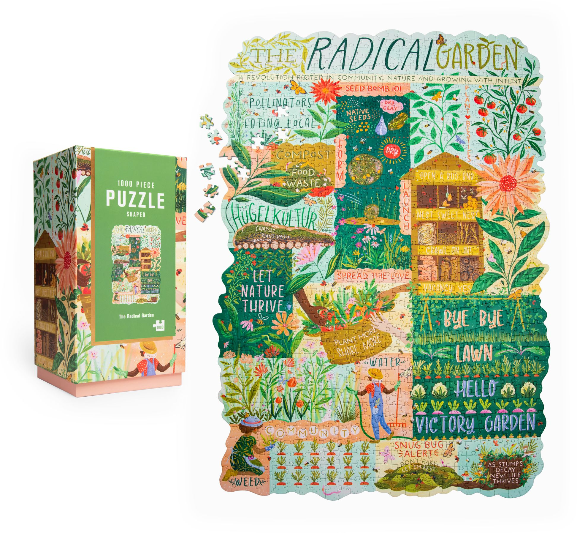 Alternative view of The Radical Garden 1000 Piece Puzzle