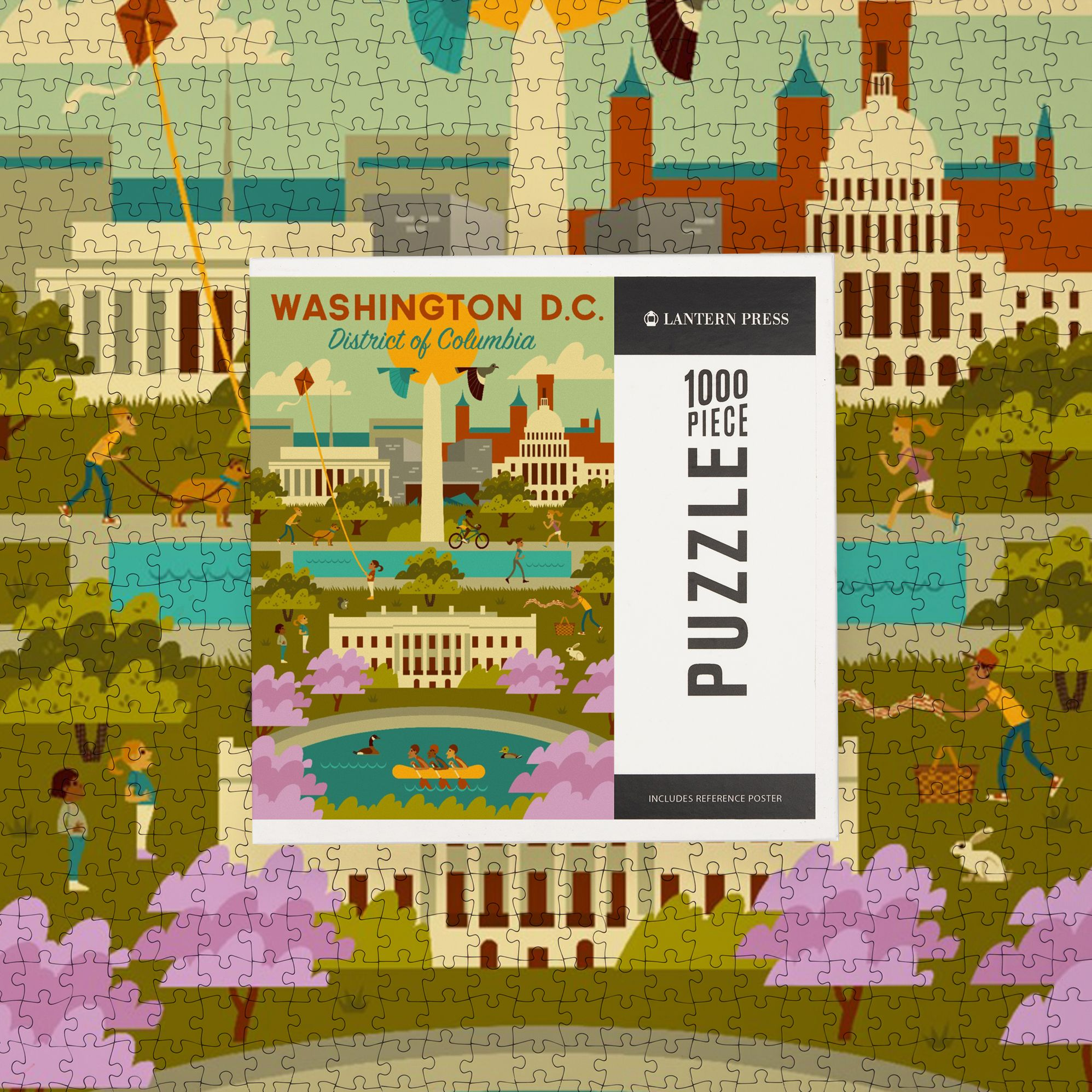Alternative view of Washington DC Geometric Activities 1000 Piece Puzzle