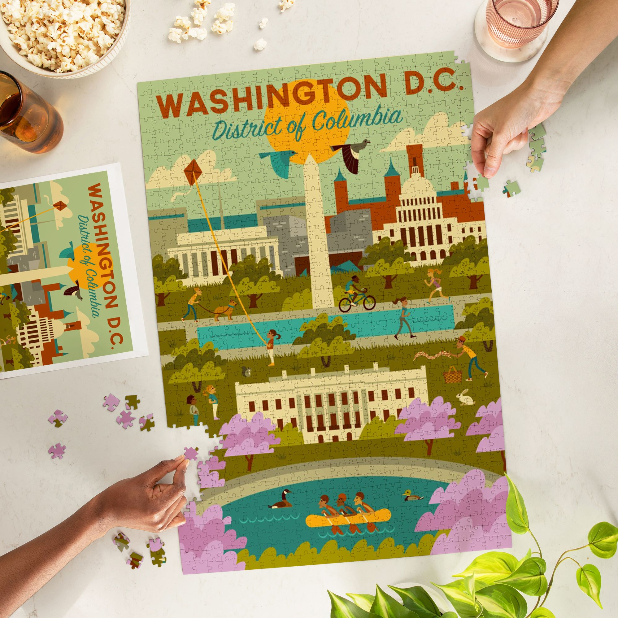 Washington DC Geometric Activities 1000 Piece Puzzle - Image 3
