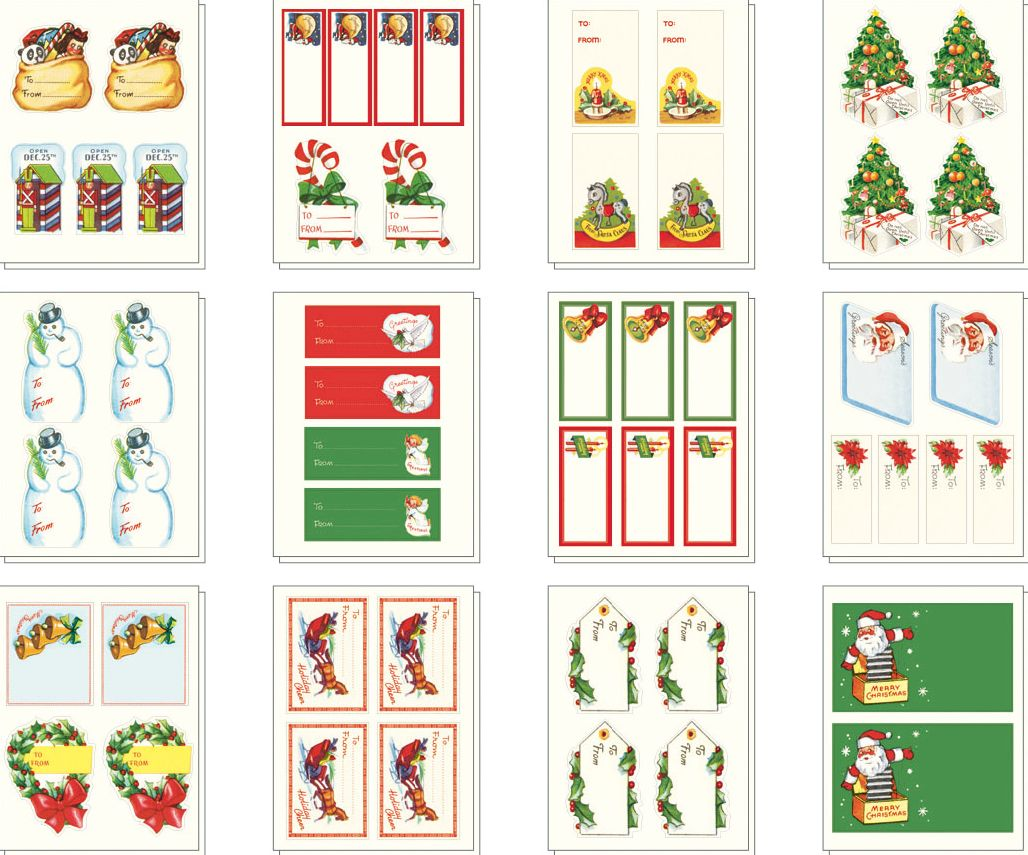 Vintage Christmas Stickers - Image 3