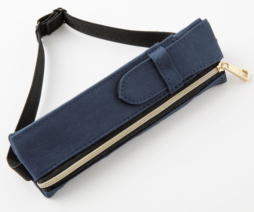 Alternative view of Midori Navy Book Band Pen Case: B6 - A5