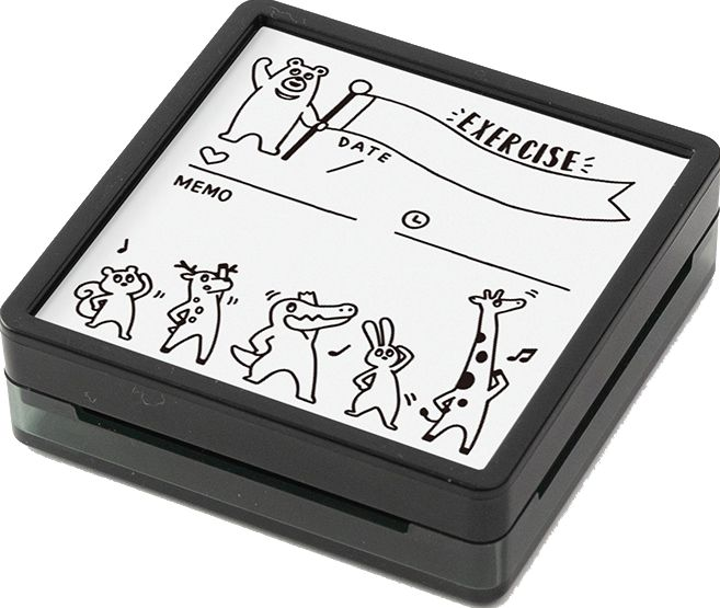Alternative view of Midori Paintable Stamp - Pre-inked Exercise