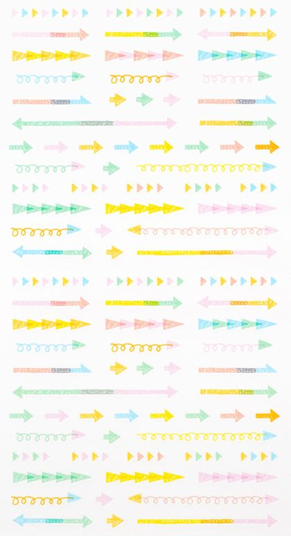 Alternative view of Midori Stickers - Pastel Arrows