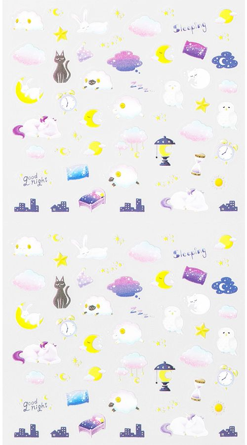 Alternative view of Midori Stickers - Health and Sleep