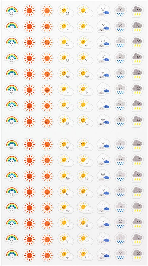 Alternative view of Midori Stickers - Feelings and Weather