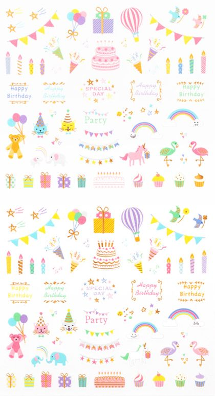 Alternative view of Midori Stickers - Anniversaries and Birthdays