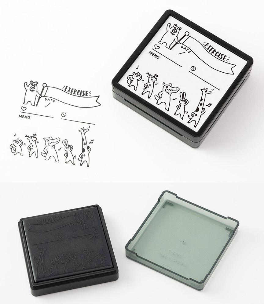 Midori Paintable Stamp - Pre-inked Exercise - Image 3