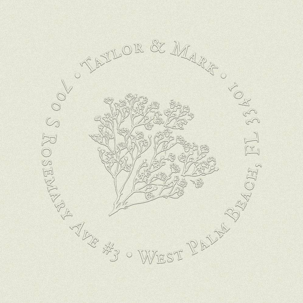 Baby's Breath Custom Embosser Plate